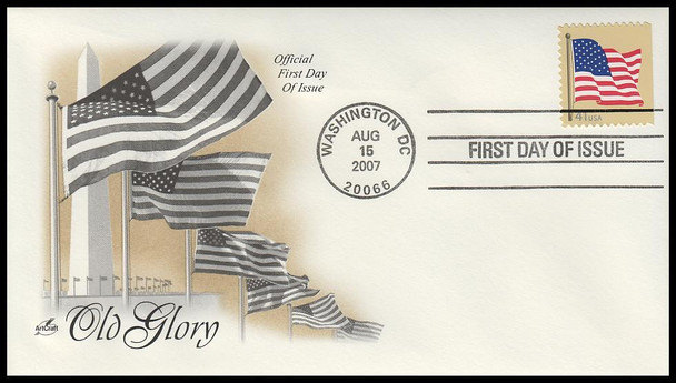 4191 / 41c US Flag Convertible Bklt Single 2007 Artcraft First Day Cover