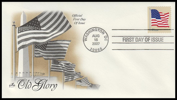 4190 / 41c US Flag Convertible Bklt Single 2007 Artcraft First Day Cover