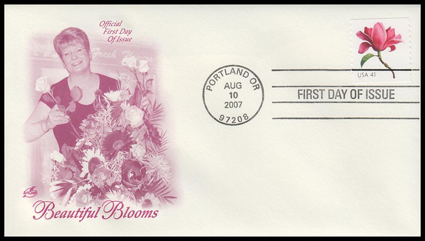 4166 - 4175 / 41c Beautiful Blooms Coil 2007 Set of 10 w/ PNC Artcraft First Day Covers