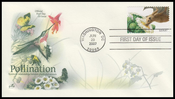 4153 - 4156 / 41c Pollination 2007 Set of 4 Artcraft First Day Covers