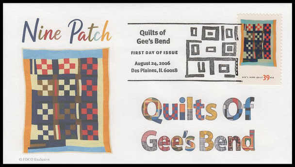 4089 - 4098 / 39c Gee's Bend Quilts 2006 Set of 10 FDCO Exclusive FDCs