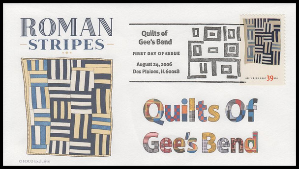 4089 - 4098 / 39c Gee's Bend Quilts 2006 Set of 10 FDCO Exclusive FDCs
