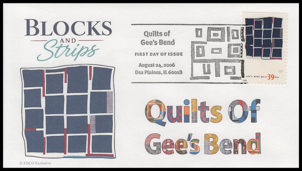 4089 - 4098 / 39c Gee's Bend Quilts 2006 Set of 10 FDCO Exclusive FDCs
