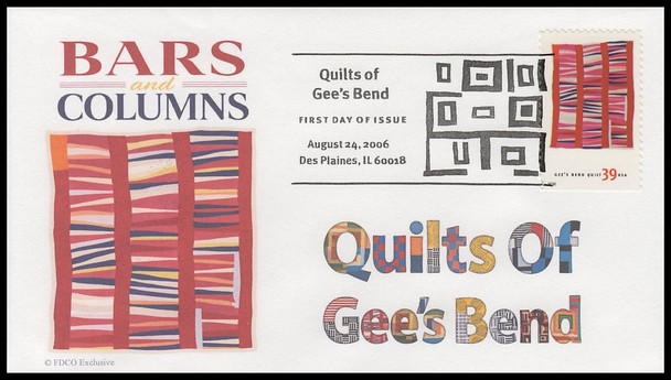 4089 - 4098 / 39c Gee's Bend Quilts 2006 Set of 10 FDCO Exclusive FDCs