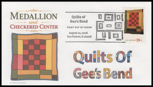 4089 - 4098 / 39c Gee's Bend Quilts 2006 Set of 10 FDCO Exclusive FDCs