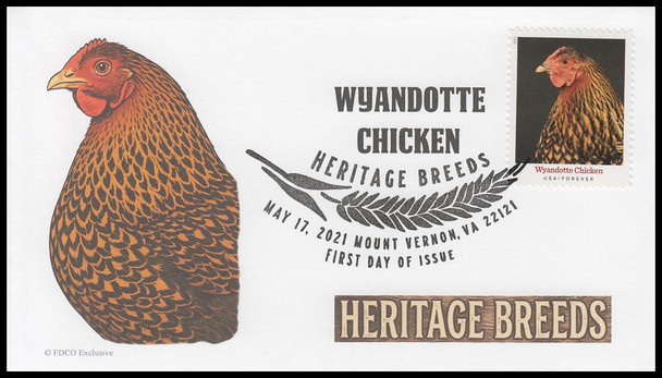 5583 - 5592 / 55c Heritage Breeds 2021 Set of 10 FDCO Exclusive First Day Covers