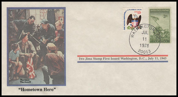 Hometown Hero : Norman Rockwell 1978 PCS Commemorative Cover
