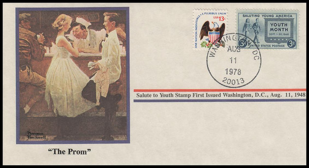 The Prom : Norman Rockwell 1978 PCS Commemorative Cover