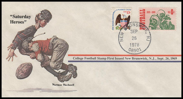 Saturday Heroes : Norman Rockwell 1978 PCS Commemorative Cover