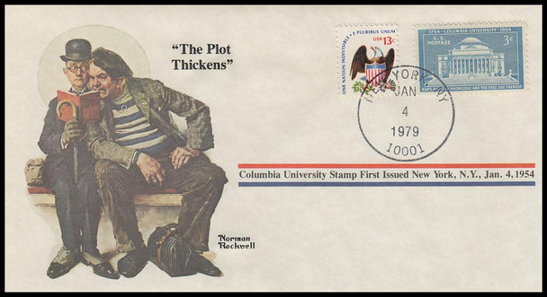 The Plot Thickens : Norman Rockwell 1979 PCS Commemorative Cover