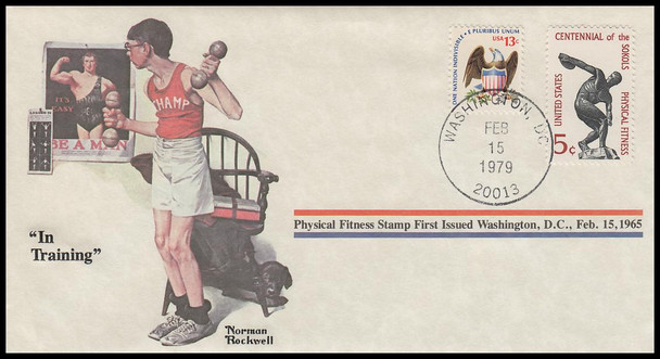 In Training : Norman Rockwell 1979 PCS Commemorative Cover