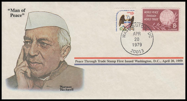 Man of Peace : Norman Rockwell 1979 PCS Commemorative Cover
