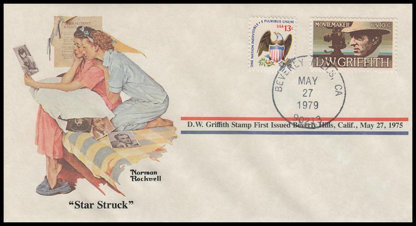 Star Struck : Norman Rockwell 1979 PCS Commemorative Cover