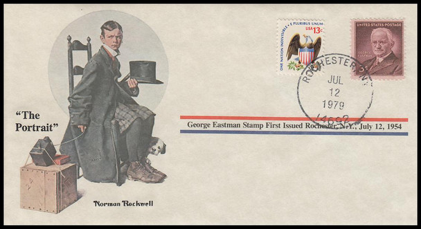 The Portrait : Norman Rockwell 1979 PCS Commemorative Cover