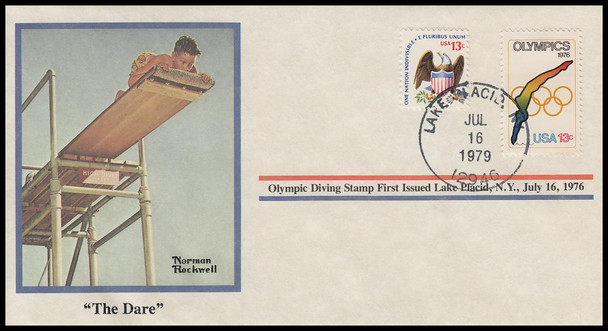 The Dare : Norman Rockwell 1979 PCS Commemorative Cover