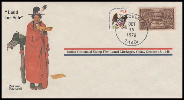 Land for Sale : Norman Rockwell 1979 PCS Commemorative Cover