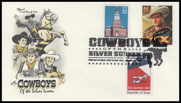 4447 / 44c Tom Mix : Cowboys of the Silver Screen Combo 2010 Artcraft First Day Cover