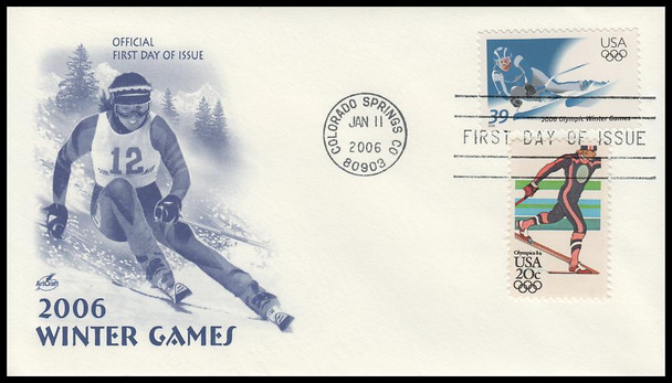 3995 / 39c Olympic Winter Games Combo 2006 Artcraft First Day Cover #2