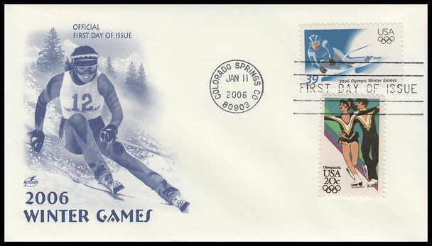 3995 / 39c Olympic Winter Games Combo 2006 Artcraft First Day Cover #3