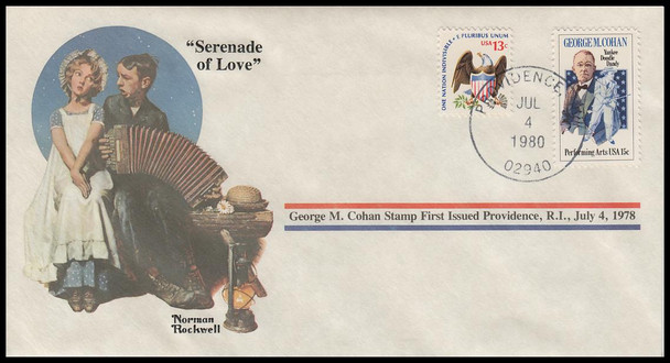 Serenade of Love : Norman Rockwell 1980 PCS Commemorative Cover