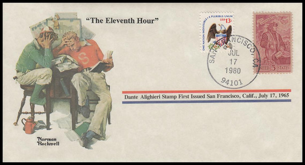 The Eleventh Hour : Norman Rockwell 1980 PCS Commemorative Cover