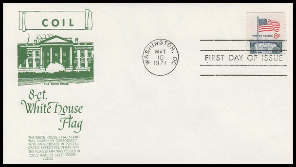 1338G / 8c Flag & White House 1971 Anderson First Day Cover