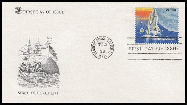 1912 - 1919 / Space Shuttle Columbia / Space Achievements 1981 Set of 8 Reader's Digest FDCs