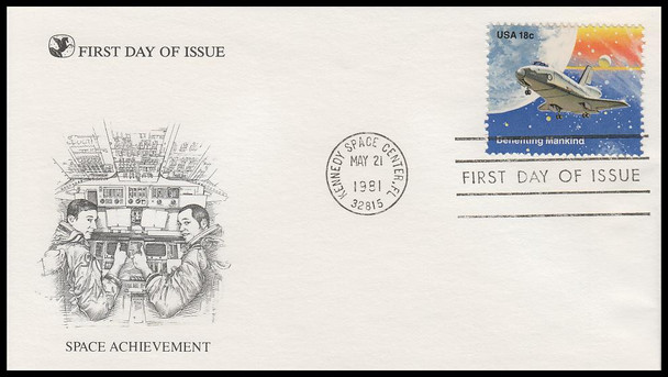 1912 - 1919 / Space Shuttle Columbia / Space Achievements 1981 Set of 8 Reader's Digest FDCs