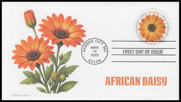 5680 / $1.30 African Daisy 2022 FDCO Exclusive First Day Cover