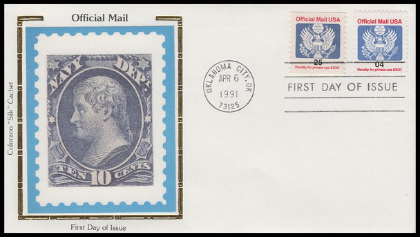 O146 / 4c Official Mail Make-Up Rate Combo 1991 Colorano Silk First Day Cover