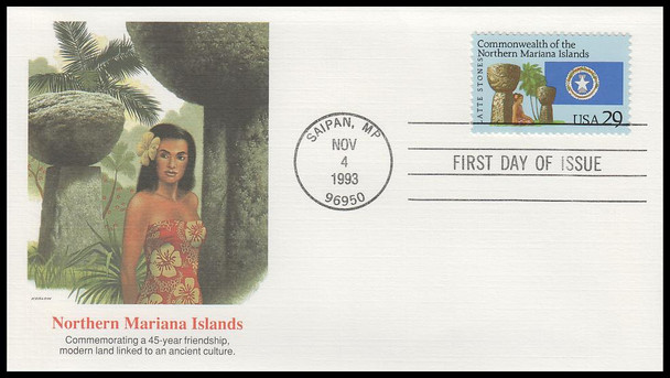 2804 / 29c Commonwealth of the Northern Mariana Islands 1993 Fleetwood FDC