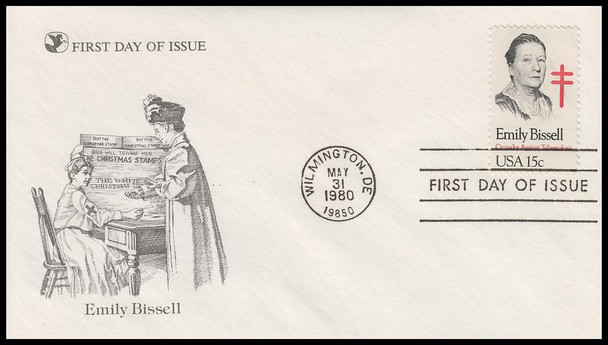 1823 / 15c Emily Bissell 1980 Reader's Digest First Day Cover