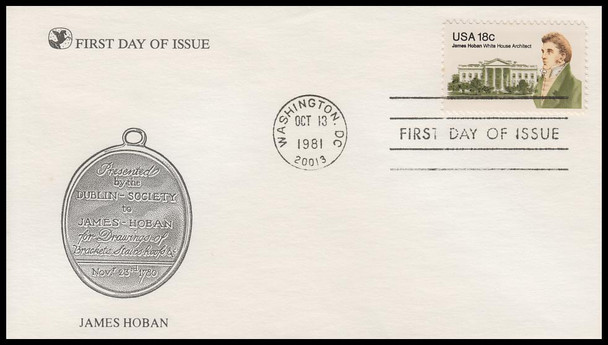 1935 / 18c James Hoban 1981 Reader's Digest First Day Cover