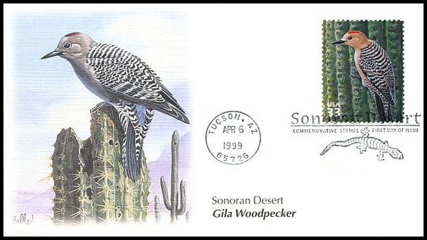 3293a-j / 33c Sonoran Desert : Nature of America Series Set of 10 Fleetwood 1999 FDCs