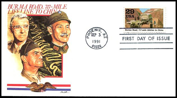 2559a - j / 1941 : " A World at War " Set of 10 : World War II / WWII Series 1991 Fleetwood FDCs