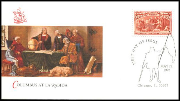 2624a - 2629a / 1c - $5 Columbus Souvenir Sheet Singles Set of 16 Fleetwood 1992 FDCs