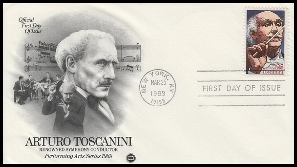 2411 / 25c Arturo Toscanini 1989 Artcraft / PCS First Day Cover