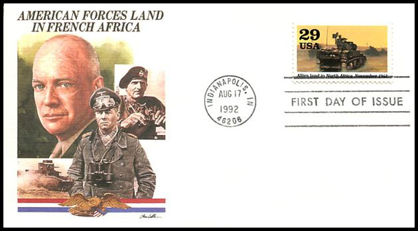 2697a - j / 1942 :  Into the Battle  Set of 10 : World War II / WWII Series 1992 Fleetwood FDCs
