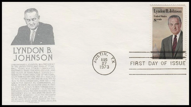 1503 / 8c Lyndon B. Johnson 1973 Anderson First Day Cover
