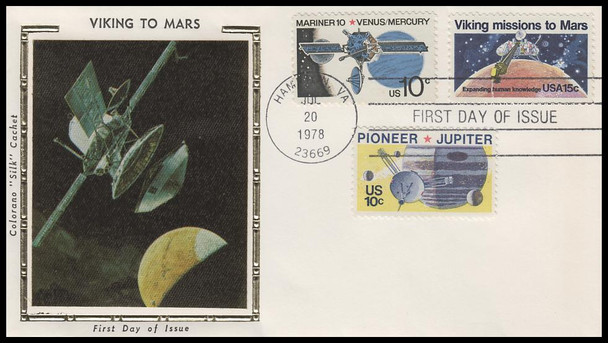 1759 / 15c Viking Missions to Mars Combo 1978 Colorano Silk First Day Cover