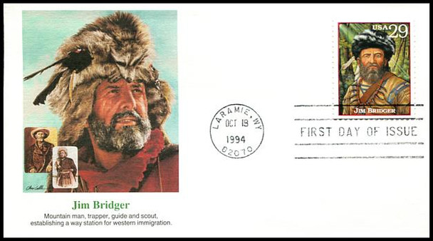 2869a - t / 29c Legends of the West : Laramie, WY Postmark 1994 Set of 20 Fleetwood FDCs