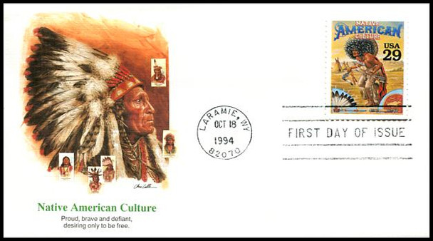 2869a - t / 29c Legends of the West : Laramie, WY Postmark 1994 Set of 20 Fleetwood FDCs