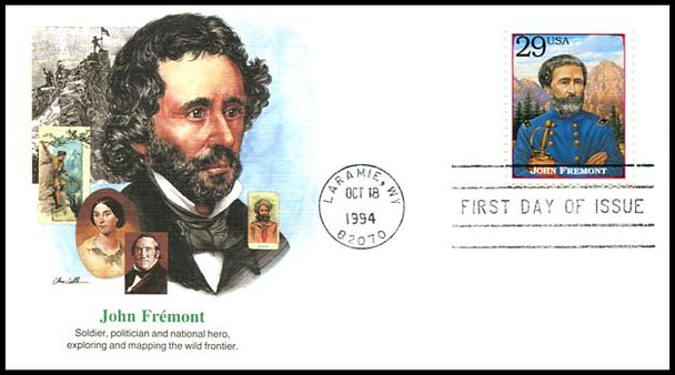 2869a - t / 29c Legends of the West : Laramie, WY Postmark 1994 Set of 20 Fleetwood FDCs