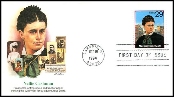 2869a - t / 29c Legends of the West : Laramie, WY Postmark 1994 Set of 20 Fleetwood FDCs