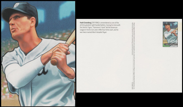 UX454 - UX457 / 24c Baseball Sluggers 2006 Set of 4 Mint USPS Postal Cards