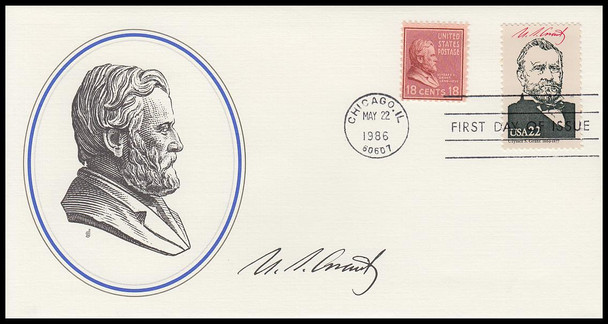 2217i / 22c Ulysses S. Grant : Ameripex '86 Fleetwood 4" by 7½" First Day Cover