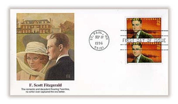3104 / 23c F. Scott Fitzgerald Pair : Literary Arts Series 1996 Fleetwood First Day Cover