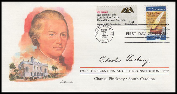 2360 / 22c Charles Pinckney : Signer of the Constitution Fleetwood 4" by 7½" First Day Cover