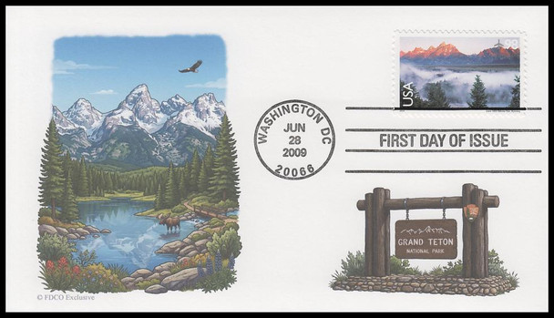 C147 / 98c Grand Teton National Park Airmail 2009 FDCO Exclusive FDC