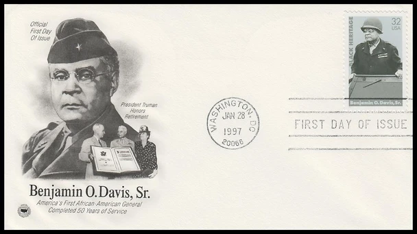 3121 / 32c Benjamin O. Davis Sr. : Black Heritage 1997 PCS First Day Cover
